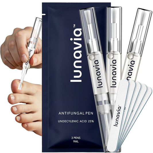 Antifungal Pen – Cures Most Athlete’S Foot, Jock Itch, and Ringworm - 25% Undecylenic Acid with Tea Tree, Clove Bud & Aloe - 3-Pack Twist Pen