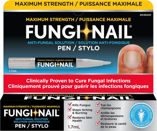 Pen Applicator Anti-Fungal Solution, 1.7Ml - Kills Fungus That Can Lead to Nail Fungus & Athlete’S Foot Undecylenic Acid 25% & Clinically Proven to Cure Fungal Infections